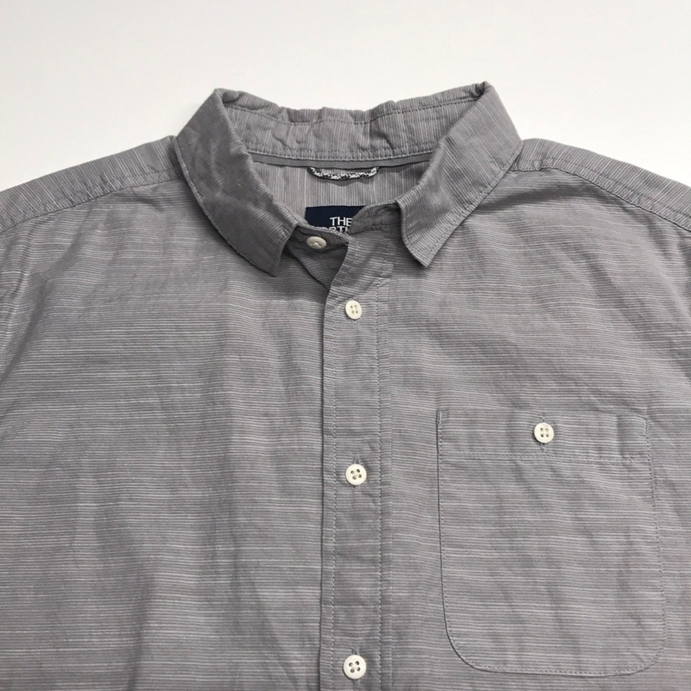 The North Face Gray Casual Button-Down Shirt